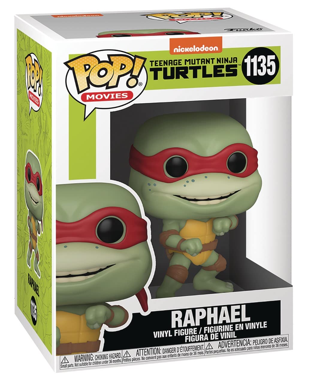 Funko Pop! Vinyl Figure - Teenage Mutant Ninja Turtles II: Secret of The Ooze Raphael (3.75 inches) with Pop Box Protector Case | Collectible Action Figure for TMNT Fans, Home Display & Gift Giving