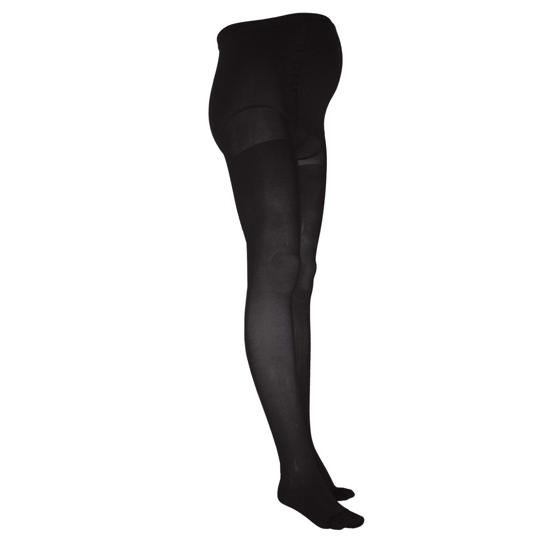 Truform 20-30 mmHg Compression Pantyhose for Women - Plus Size Support Tights Hosiery in Black, Medium - Perfect for Varicose Vein Relief, Travel & Pregnancy Comfort