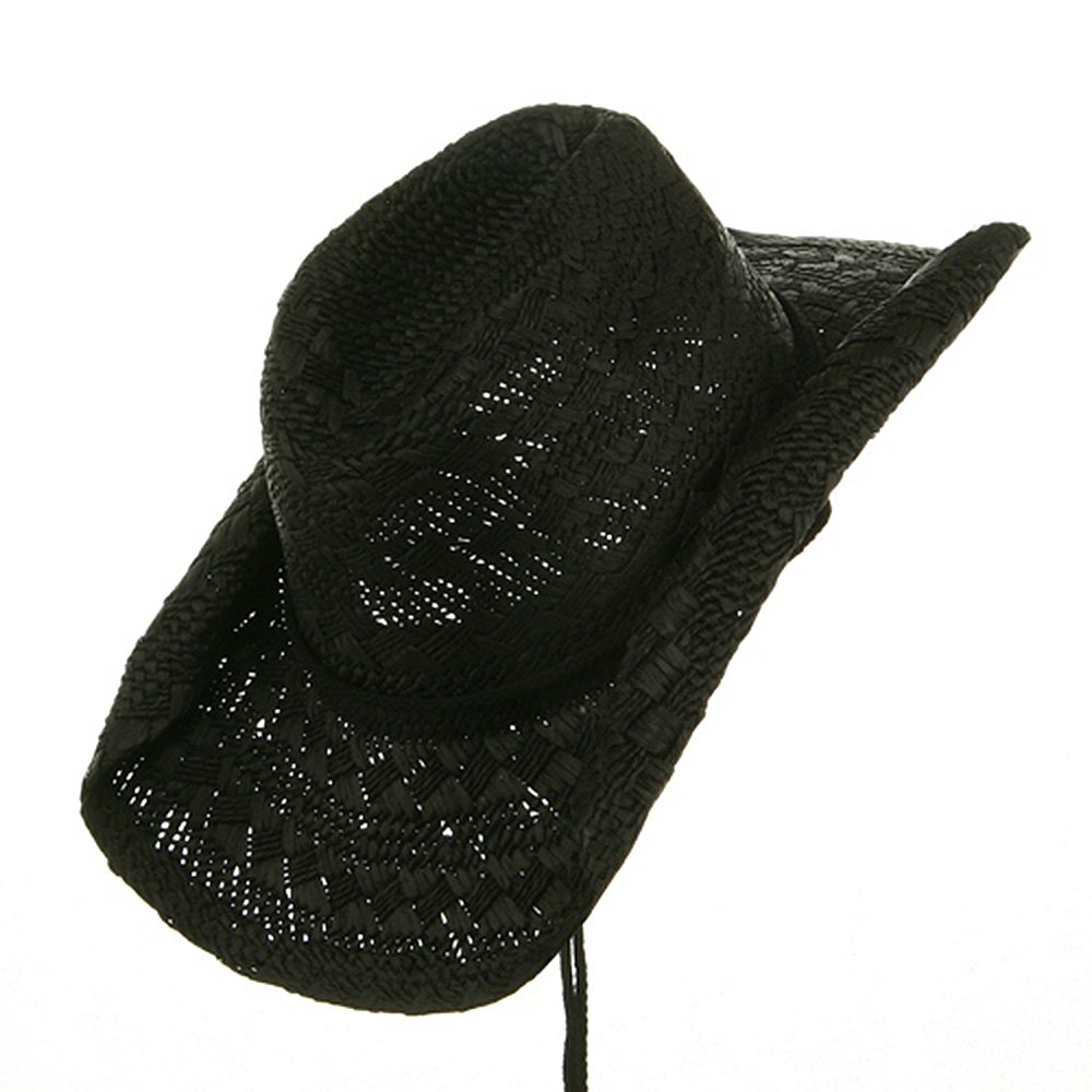 Stylish Ladies Toyo Straw Cowboy Hat for Women - Western Fashion Accessory for Outdoor, Rodeo, and Summer Events