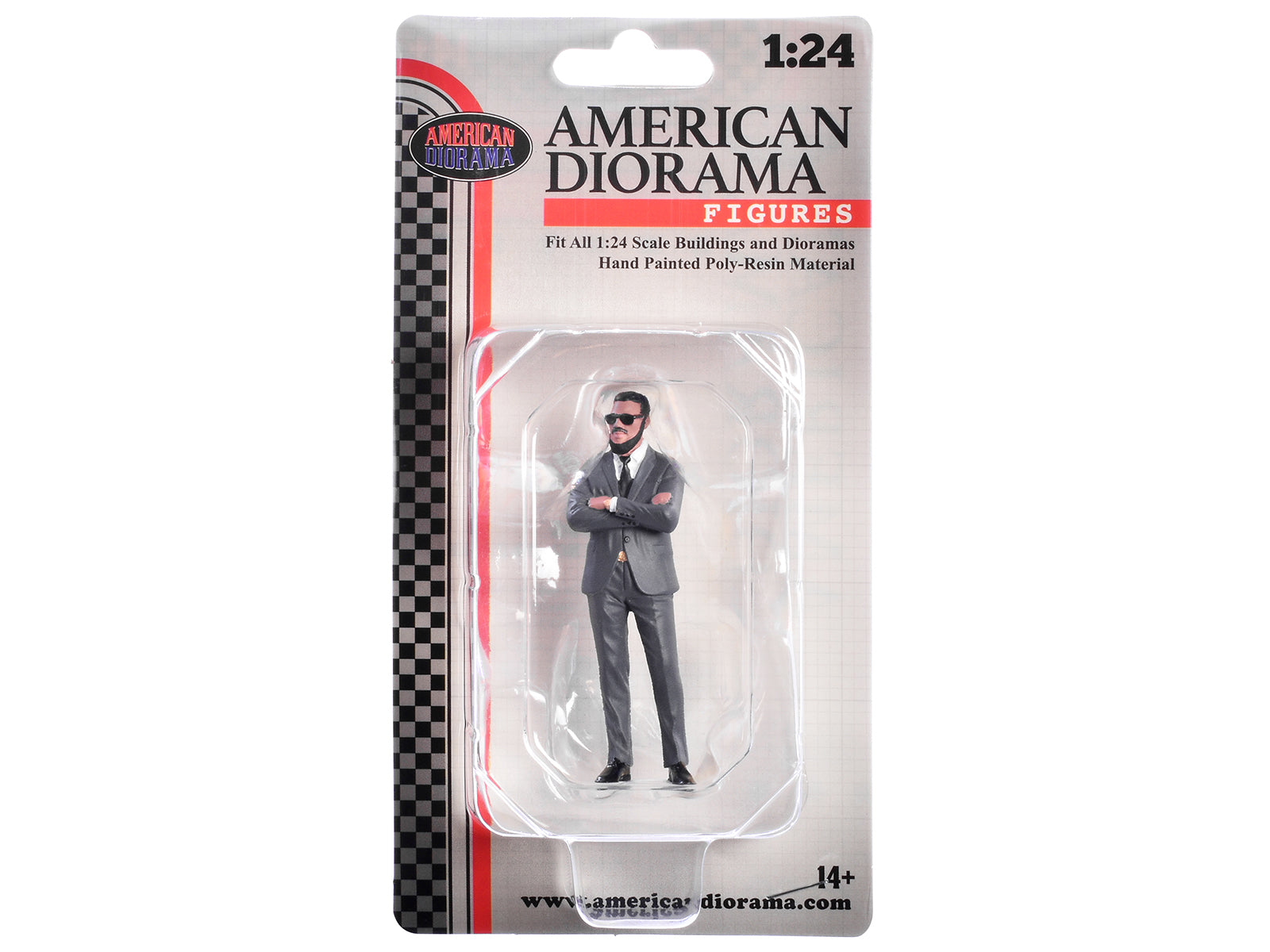 1/24 Scale Gentlemen's Club Figure 2 - Highly Detailed Resin Model for Car Diorama & Display - Perfect for Model Car Enthusiasts & Collectors