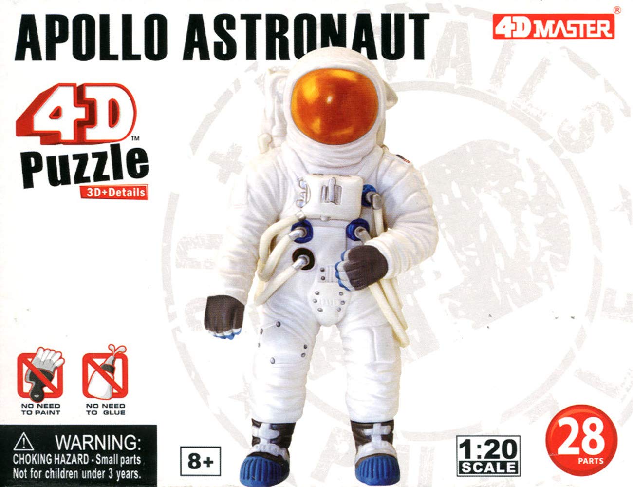 Aoshima Skynet 4D Puzzle - 3D Astronaut Model Kit for Adults & Teens | DIY Space Exploration Toy, STEM Educational Gift for Science Enthusiasts | Perfect for Home Decoration, School Projects & Collectors