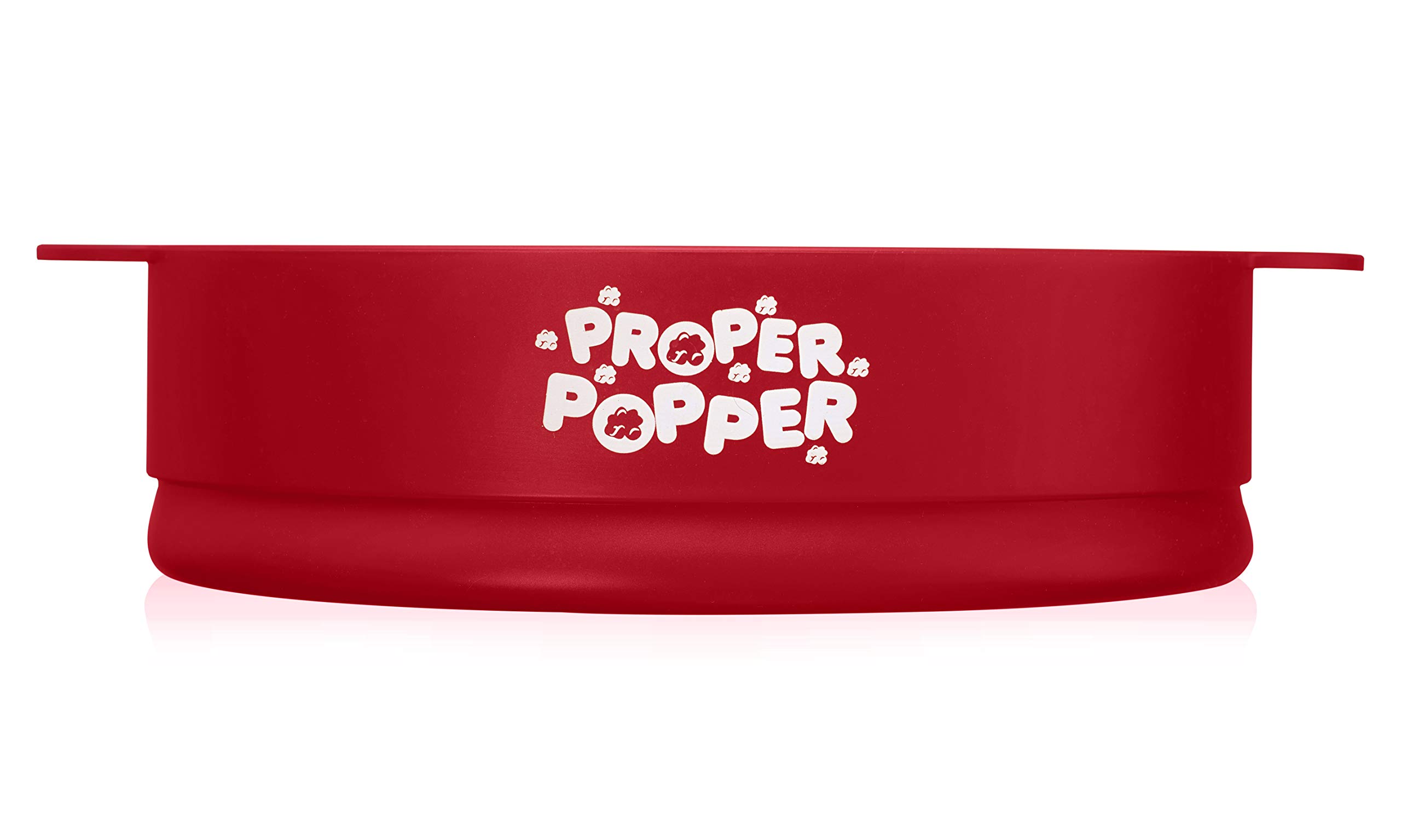 Original Silicone Microwave Popcorn Popper - BPA Free, Collapsible & Dishwasher Safe Popcorn Maker Bowl (Ruby Red) for Movie Nights, Snack Time & Healthy Family Snacking