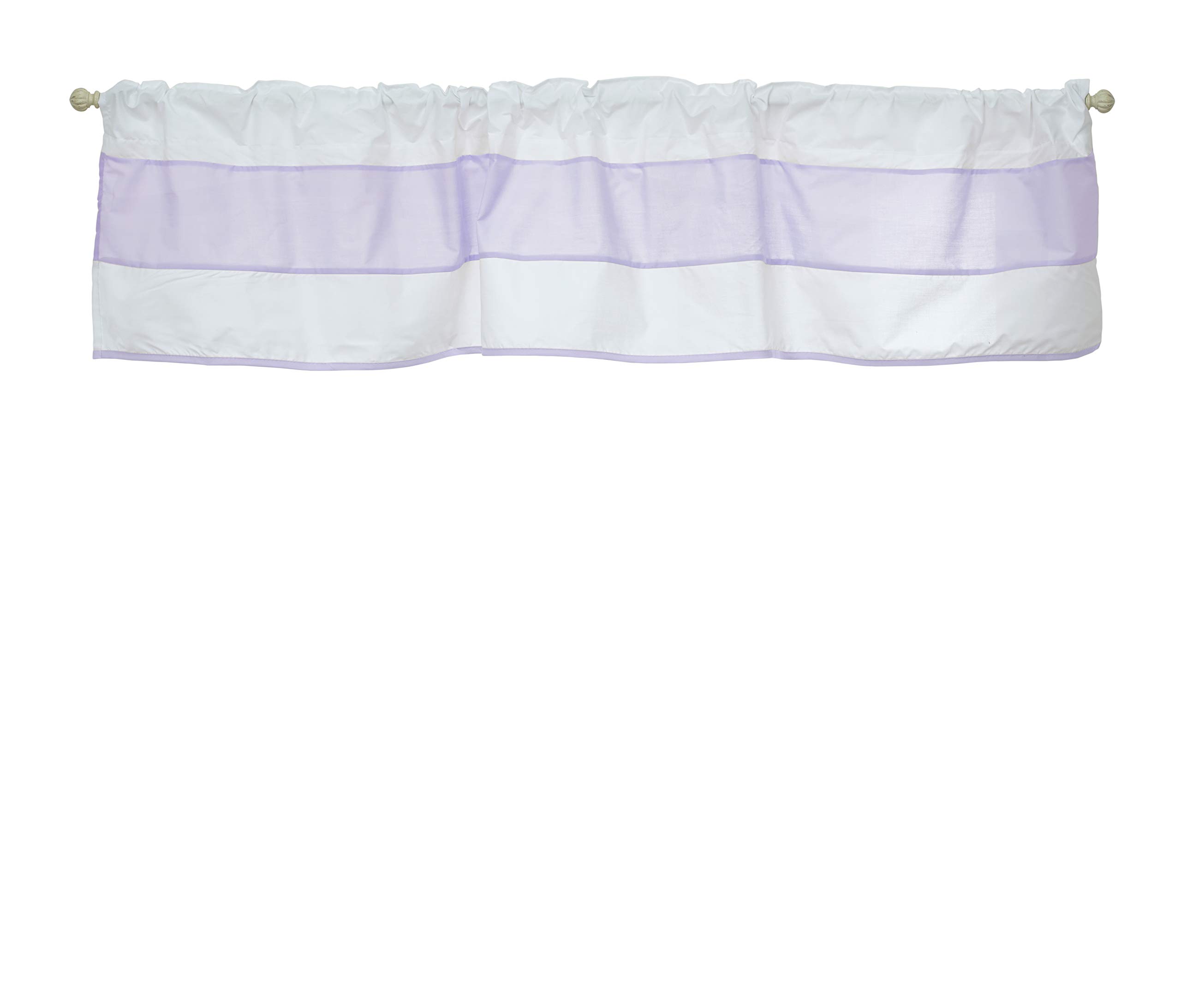 Lavender Baby Doll Lodge Collection Window Valance - Elegant Nursery Curtain Top for Girls' Room Decor & Bedroom Window Treatment