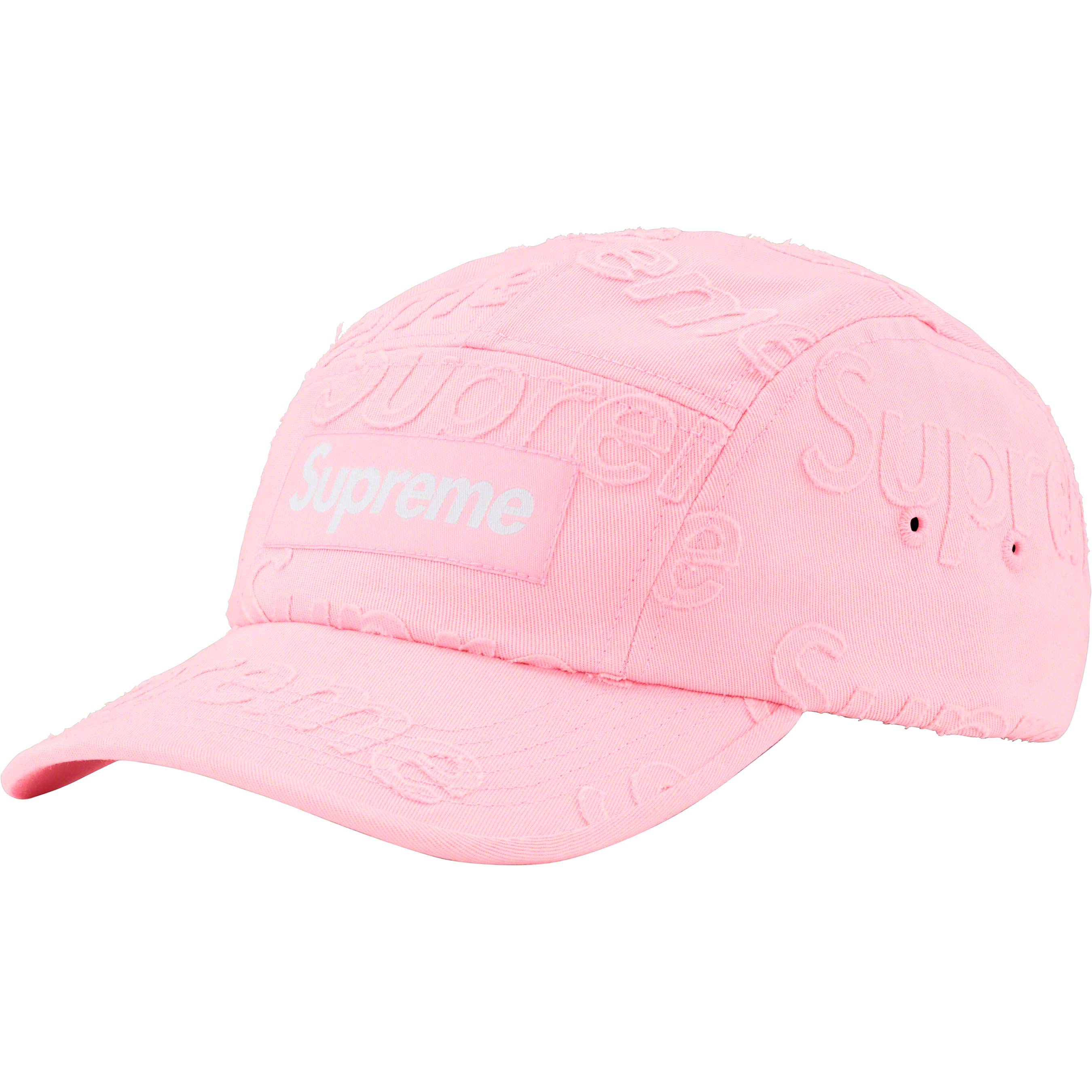 Supreme Lasered Twill Camp Cap - Pink Baseball Hat for Men & Women - Perfect for Streetwear, Casual Outfits, and Outdoor Activities