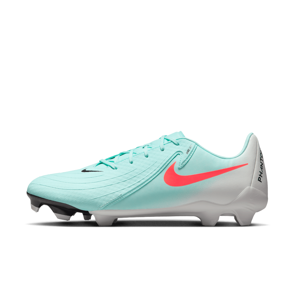 Nike Phantom GX 2 Academy FG/MG Soccer Cleats for Men - Mint/Atomic Red/Black - Firm Ground & Artificial Grass Football Shoes for Training & Matches