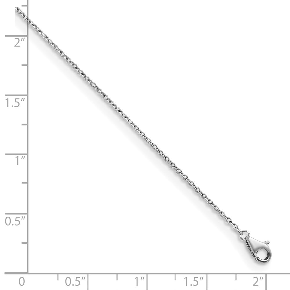 1.3mm Platinum Cable Chain Necklace for Women - Dainty & Elegant Jewelry for Everyday Wear, Parties & Gifts