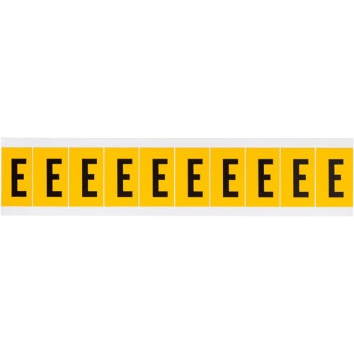 Brady 1530-E 15314 15 Series Indoor/Outdoor Number & Letter Signage Cards - Durable Weatherproof Labels for Address Plaques, Mailboxes & Warehouse Organization (Pack of 50)