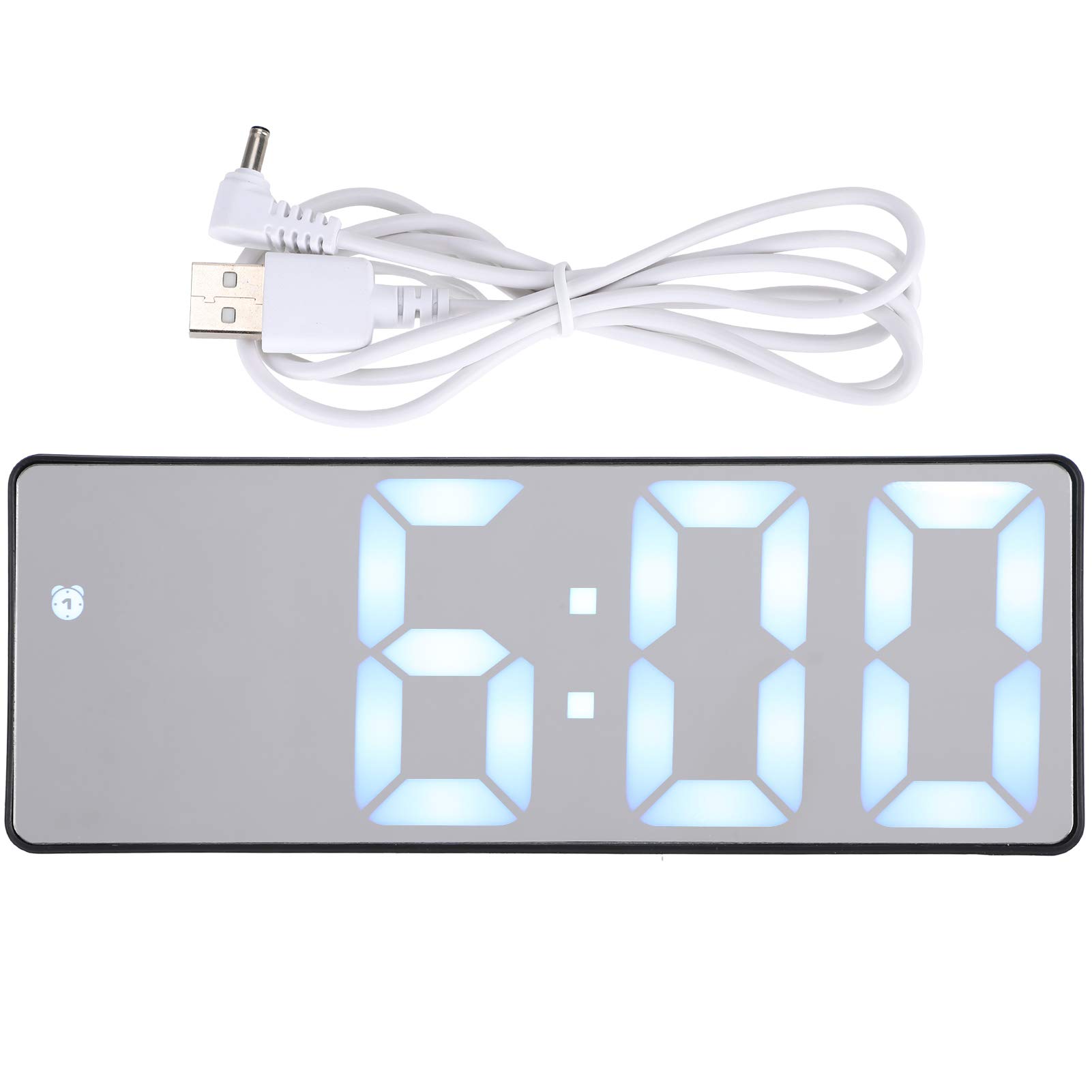 Zerodis Innovative LED Digital Alarm Clock with Mirror Display - Modern Desktop Clock for Home, Bedroom, Office | Perfect for Nightstand, Desk, and Travel Use