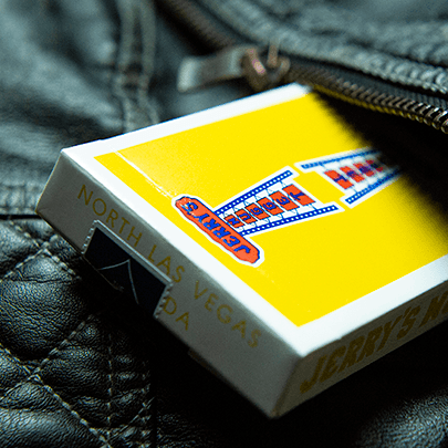 Premium Jerry's Nuggets Playing Cards - Modern Yellow Deck for Poker, Magic Tricks & Cardistry | Collectible & Durable for Game Nights & Performances