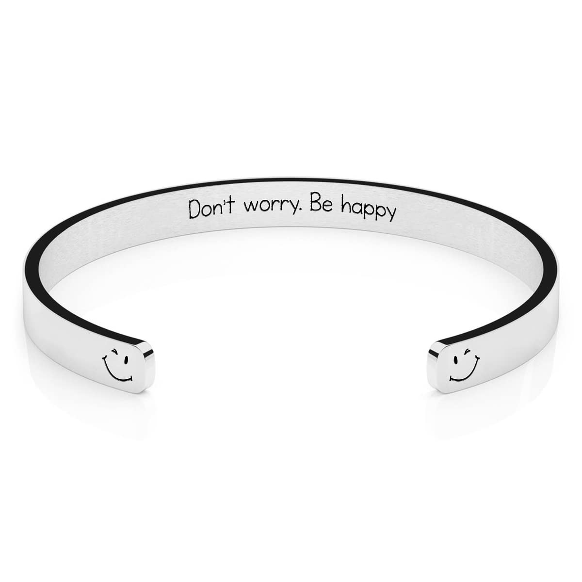 Personalized Inspirational Cuff Bracelets for Women - Custom Mantra Jewelry for Her, Girls, Friends - Encouragement Birthday Gift, Friendship Bangle - Perfect for Daily Wear, Special Occasions & Thoughtful Gifting