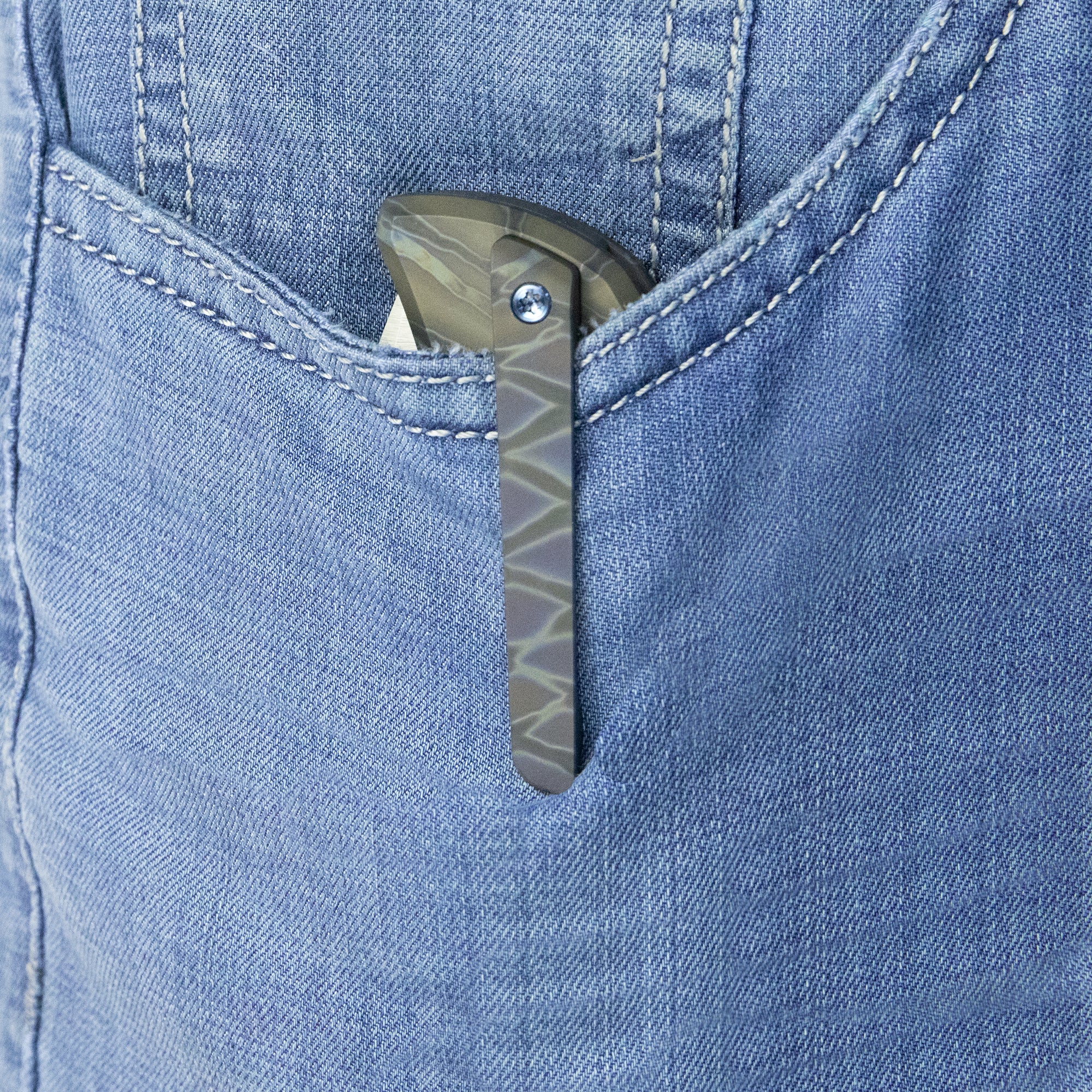 Mikkel Willumsen Bravo One Tactical Folding Knife - 6AL4V Titanium Frame, 3.39