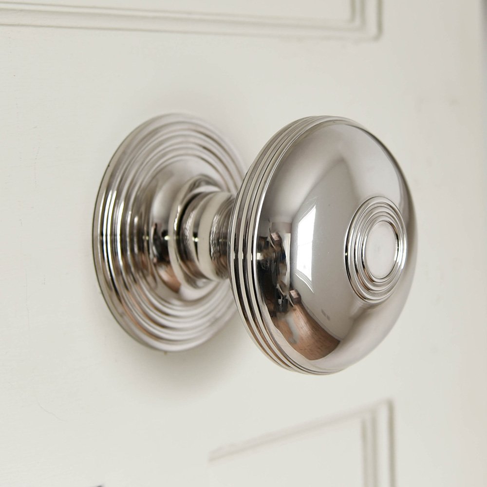 Polished Nickel Prestbury Door Pull - Elegant Cabinet & Drawer Handle for Modern Home & Office Decor - Perfect for Kitchens, Bathrooms & Furniture Upgrades