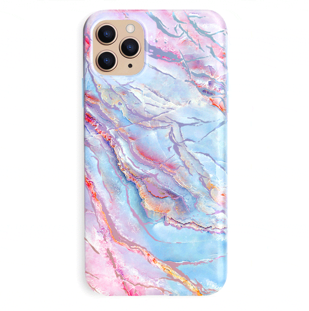 Holo Moonstone Marble iPhone Case - Protective & Stylish Phone Cover for iPhone 13/14/15 Pro Max - Perfect for Everyday Use, Travel & Gift Giving