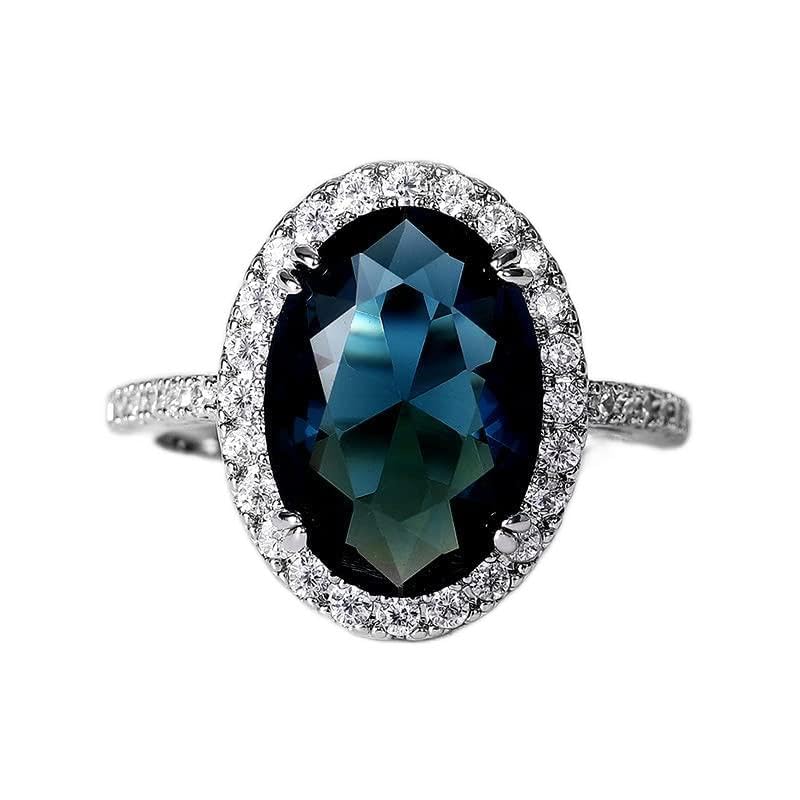 London Blue Topaz 925 Silver Ring – Elegant Bridal Jewelry for Weddings