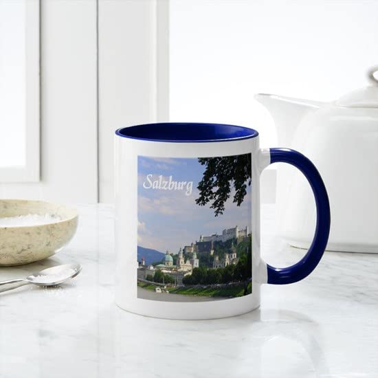 Salzburg Souvenir Coffee Mug - 11 oz (325 ml) Ceramic Travel Mug for Tea & Coffee - Perfect Gift for Austria Lovers & Home Office Use
