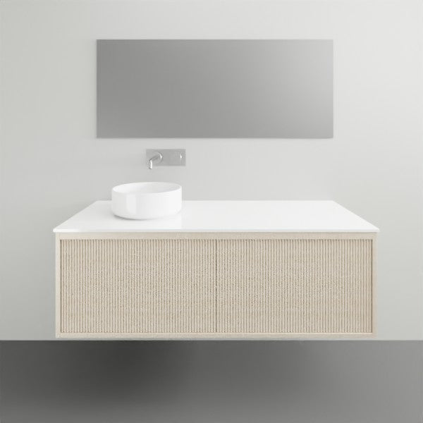 ADP Clifton Vanity - Modern Bathroom Vanity Set with Sink & Mirror, White Gloss Finish - Perfect for Small Bathrooms, Powder Rooms & Guest Baths