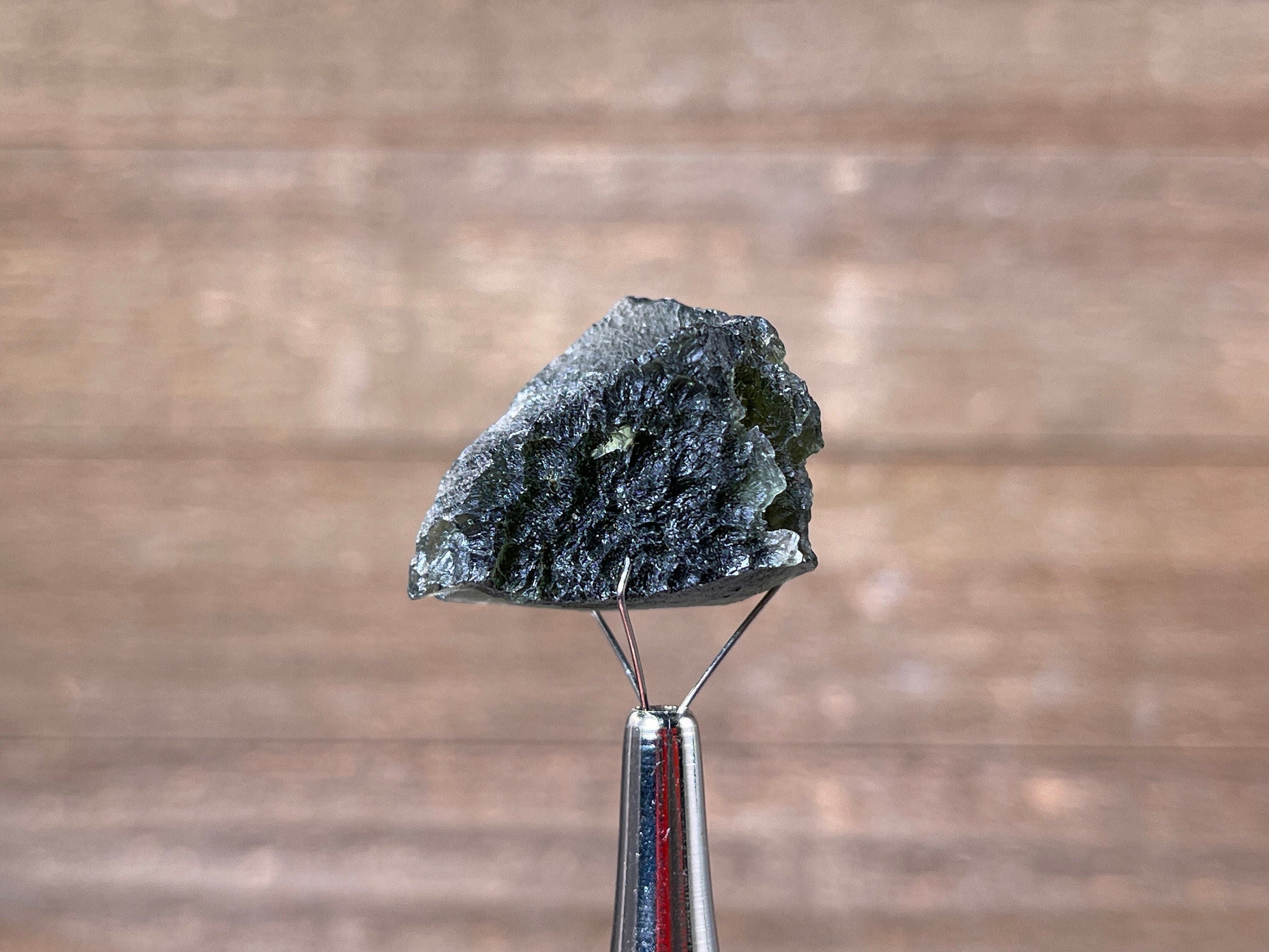 7.4g Genuine Raw Moldavite Crystal Stone - Natural Green Moldavite for Jewelry Making, Meditation & Energy Healing (41864)