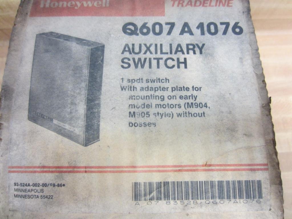 Honeywell Q607A1076 1 SPDT Auxiliary On/Off Switch - Replacement for Industrial Equipment & Control Panels