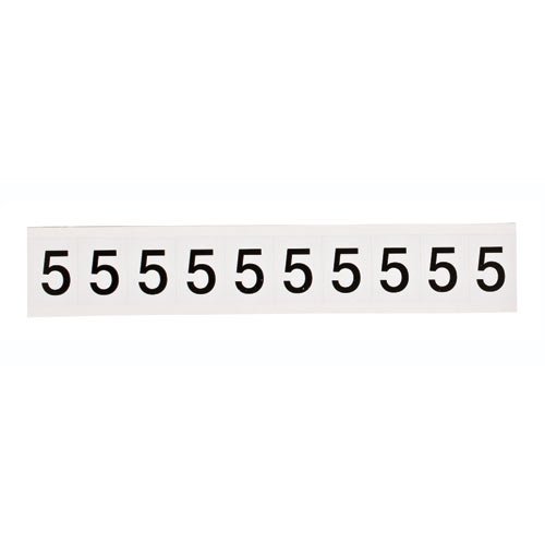 Brady 9713-5 & 97043 97 Series Indoor/Outdoor Number and Letter Cards - 50-Pack for Warehouse, Office, and Industrial Labeling