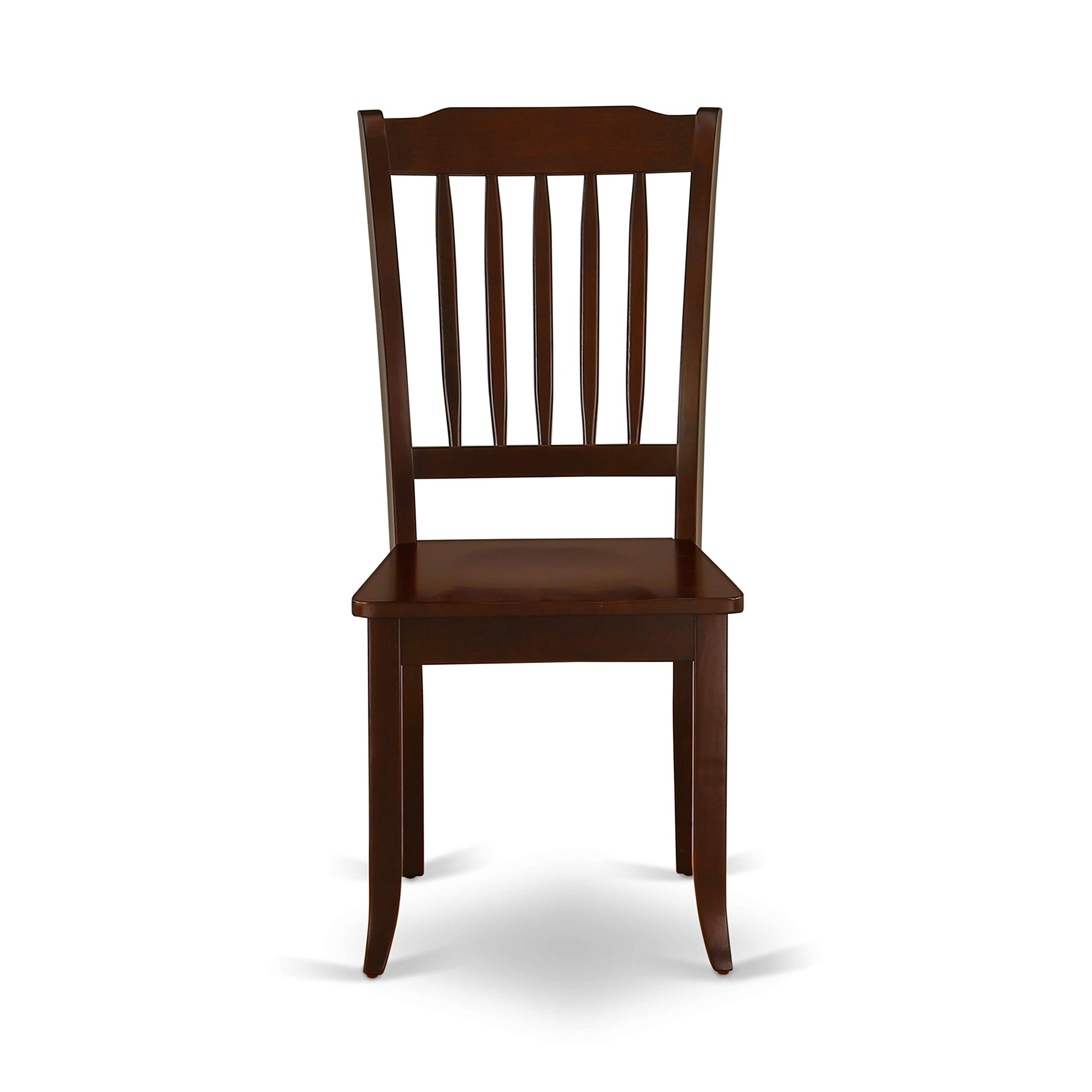 East West Furniture 5-Piece Mahogany Dining Set with Drop-Leaf Table & 4 Chairs - 30x48 Inch Rectangle Kitchen Table for Small Spaces | Perfect for Breakfast Nooks, Apartments & Cozy Dining Areas