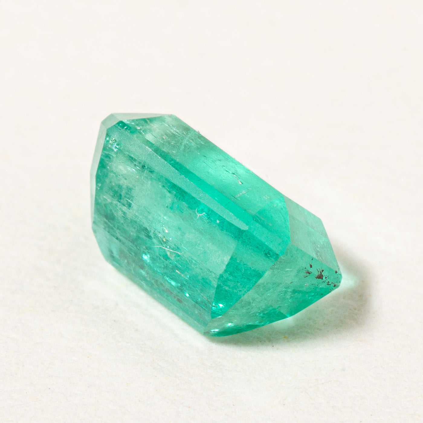 1.20ct Natural Colombian Emerald Gemstone - Rectangular Cut with Beveled Corners for Jewelry Making & Engagement Rings