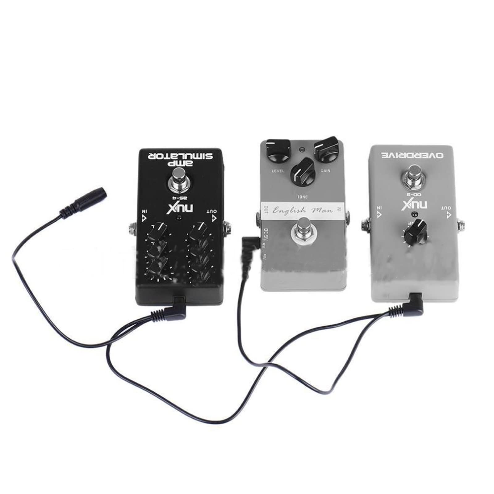 9V Guitar Pedal Power Supply Cable - 1 to 2 Way Daisy Chain Cord for Guitar Pedal Board Effects - DC Power Adapter Plug for Guitar Pedals | Perfect for Live Performances & Studio Recording