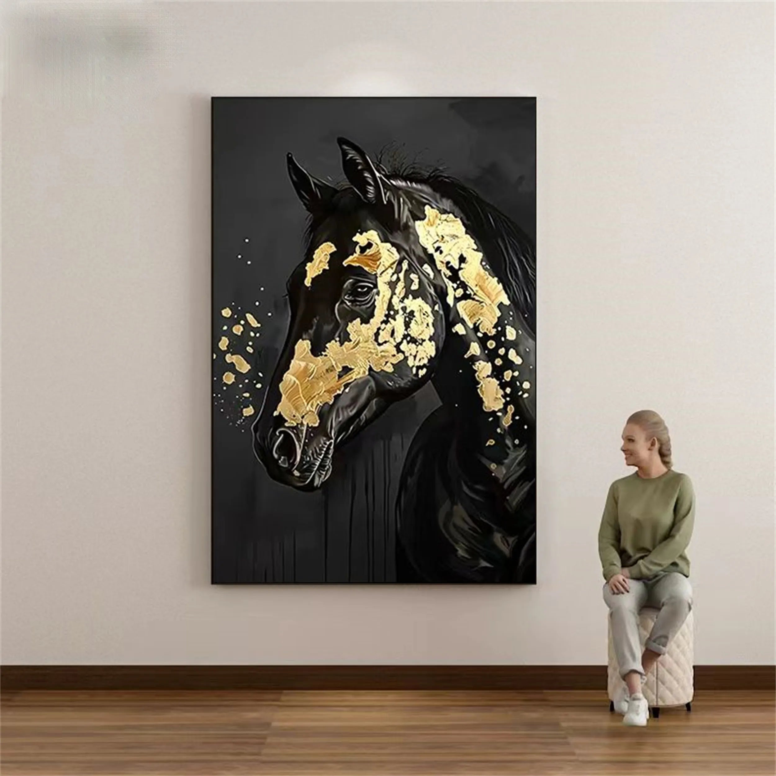 Animal Art Painting #AP038 - Handmade Canvas Wall Decor for Living Room, Bedroom & Office - Perfect Gift for Pet Lovers & Home Decor