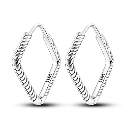 Lozenge Snake Bone Earrings
