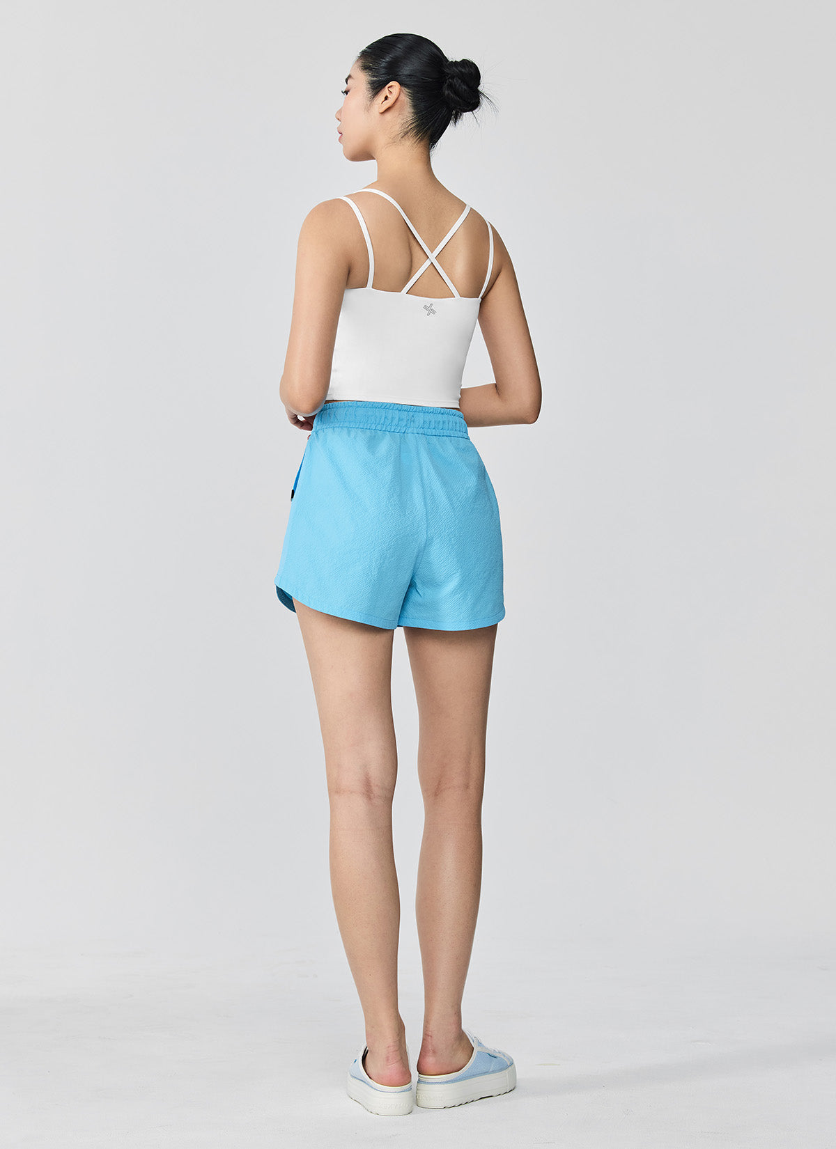 Seersucker Round Shorts for Men - Breathable Summer Casual Shorts with Elastic Waistband - Perfect for Beach, Vacation, and Outdoor Activities