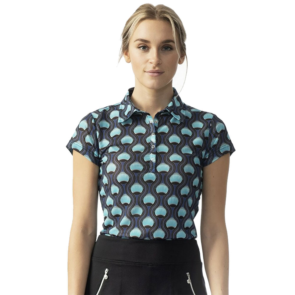 Women's Cap Sleeve Golf Polo Shirt - Breathable Moisture-Wicking Athletic Top for Golf, Tennis & Outdoor Sports | Casual Summer Wear & Active Lifestyle