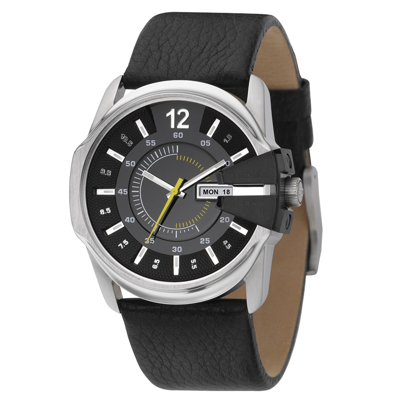 Diesel Men's Analog Watch - Black Dial, Stainless Steel Band, Water Resistant, Casual & Dress Style | Perfect for Everyday Wear, Office, and Special Occasions