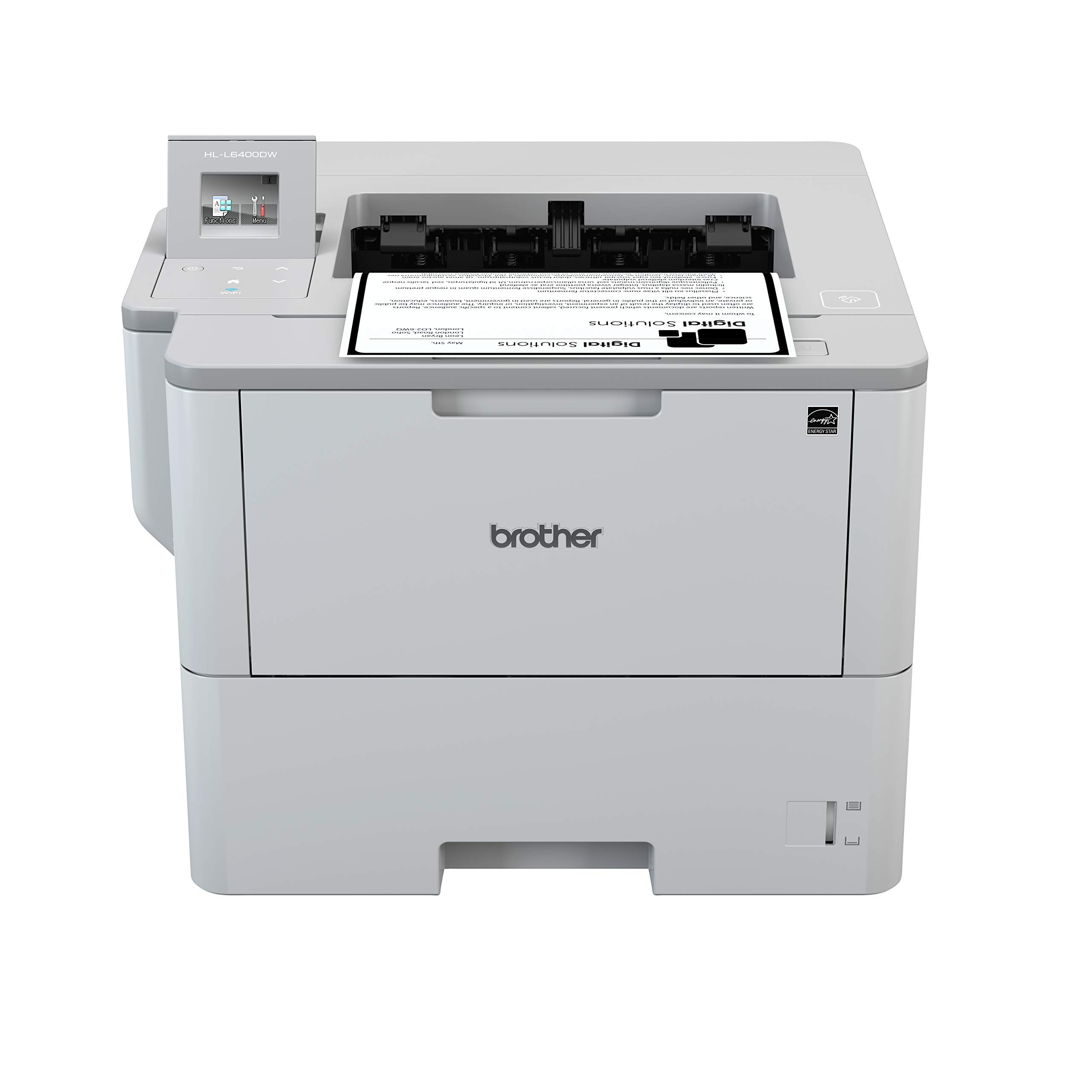 Brother HL-L6400DW High-Speed Monochrome Laser Printer - 50ppm, 1200x1200 dpi Resolution, 750,000 Page Duty Cycle (Certified Refurbished) - Ideal for Office, Home & Small Business Printing Needs