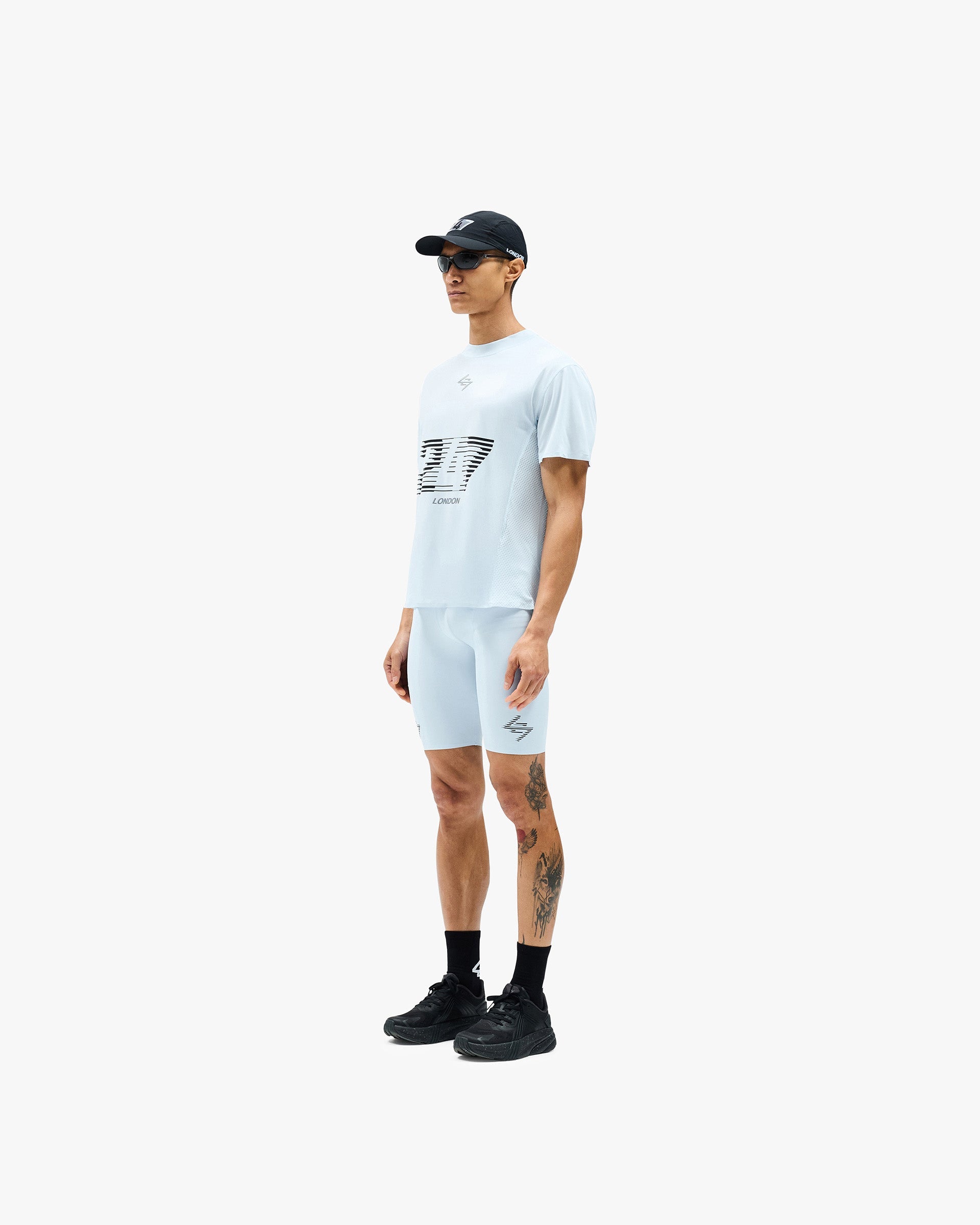 247 London Men's Casual T-Shirt - Soft Cotton Comfort Fit Blue Tee - Perfect for Everyday Wear, Street Style & Outings