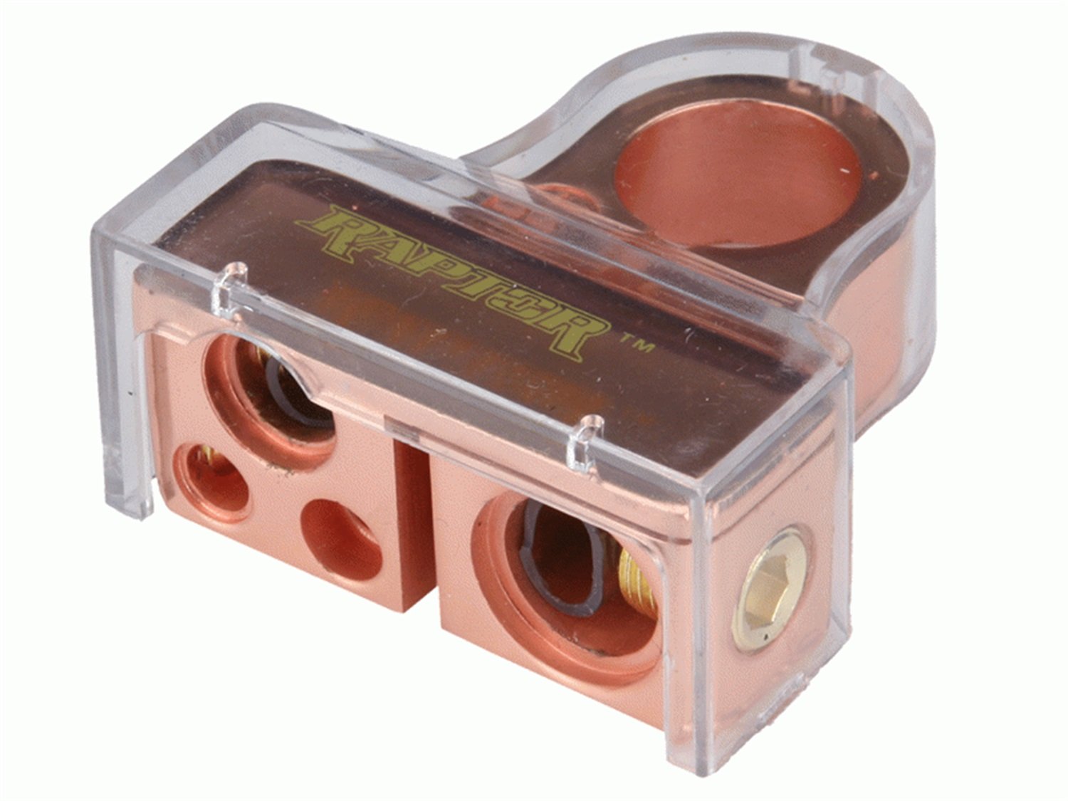 Raptor RGBTP-4C Rose Gold Positive Battery Terminal - Premium Car Battery Connector for Trucks, SUVs & Performance Vehicles - Corrosion-Resistant & High-Conductivity - Ideal for Off-Roading, Racing & Automotive Upgrades