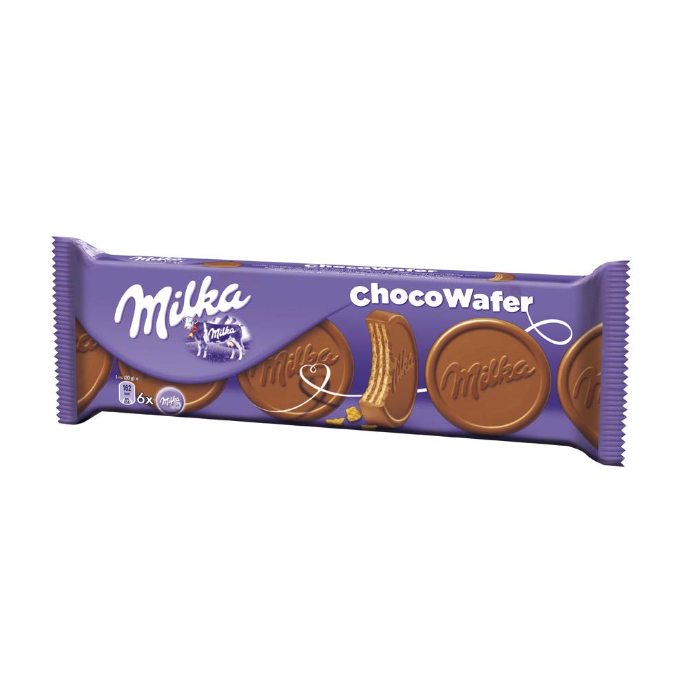 Milka Choco Wafer Crispy Waffle Cookies 180g (6.35oz) - Delicious Chocolate Snack for Office, School & Travel