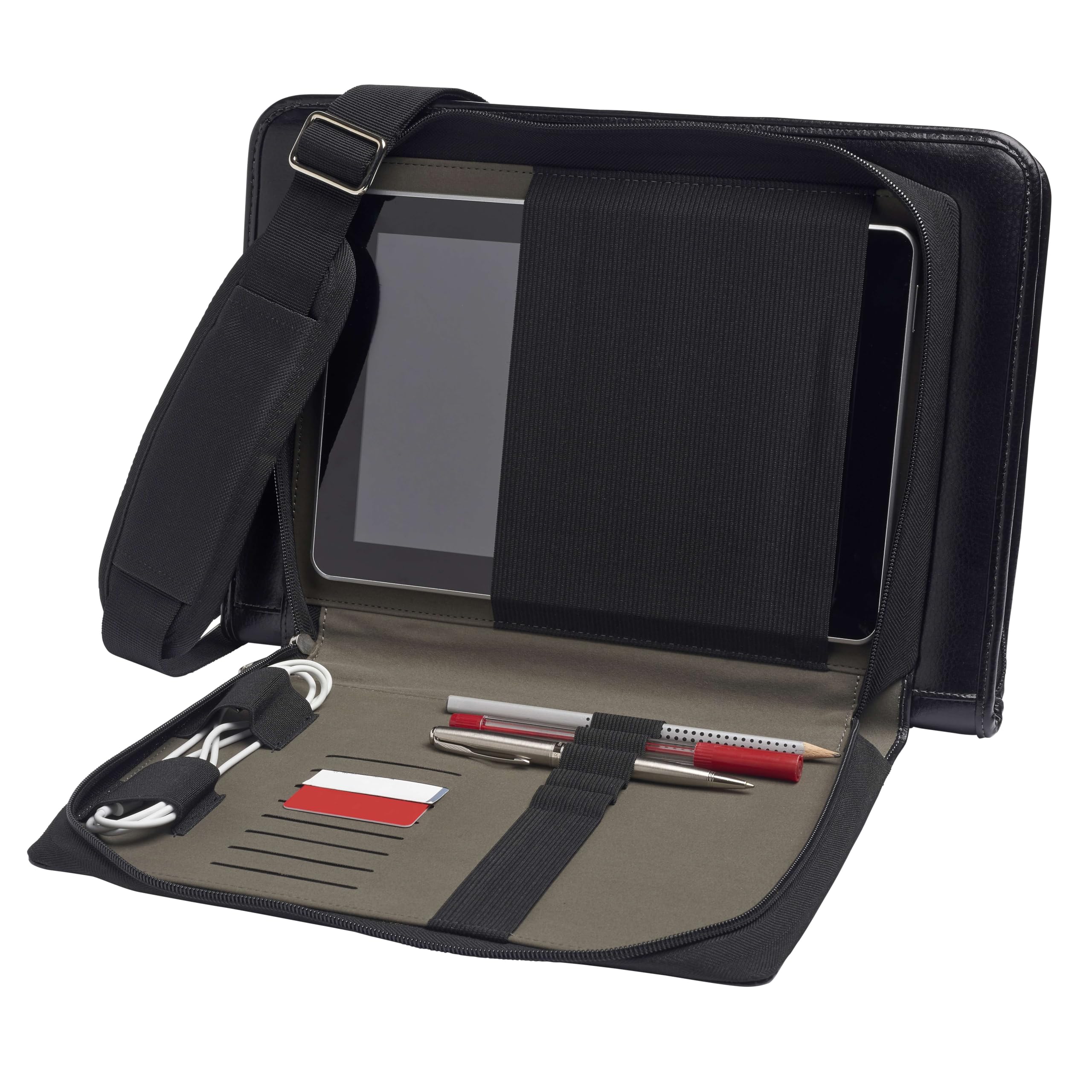 Broonel Genuine Black Leather Laptop Messenger Bag for Lenovo ThinkPad X1 Carbon 14