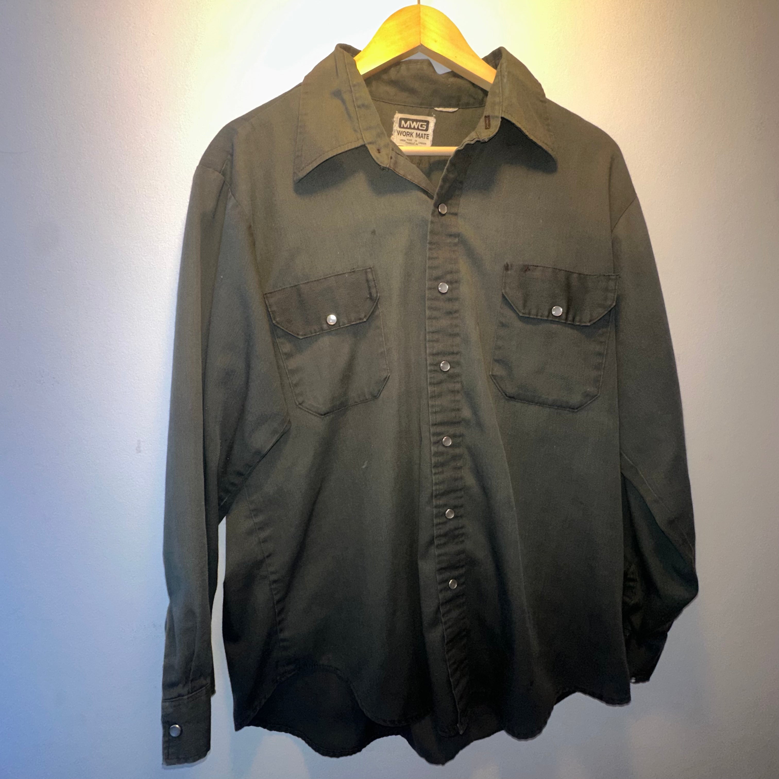 Stylish Olive Green Button-Up Shirt for Men - XL Size | Perfect for Casual Wear, Office & Outdoor Activities