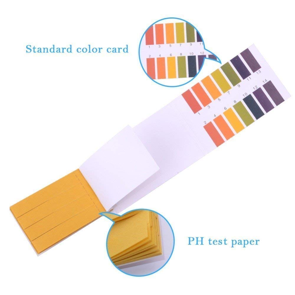 pH 1-14 Test Strips | 100 Pack Litmus Paper for Water, Soil & Aquarium Testing | Accurate pH Testing Kit for Pools, Hydroponics & Home Science Experiments