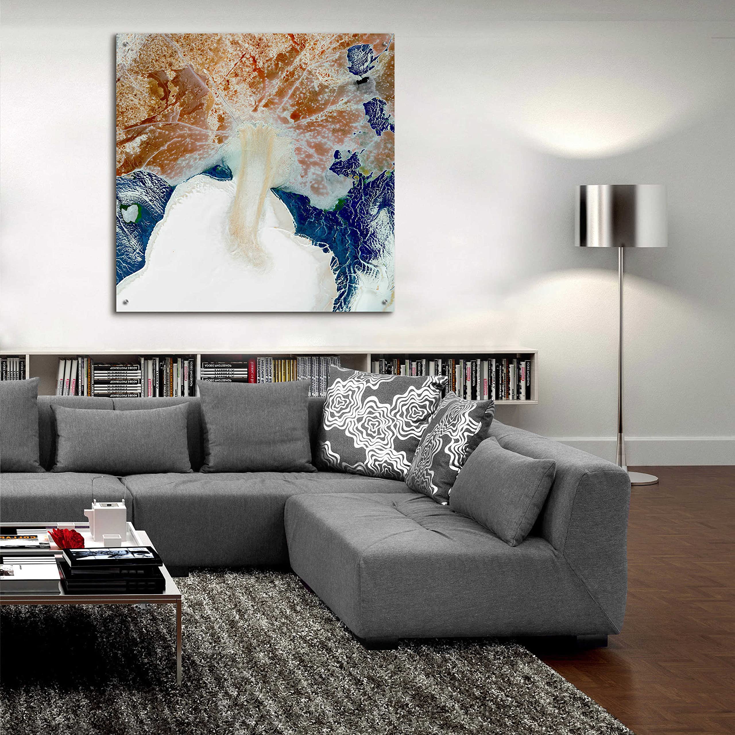 Epic Art 'Earth as Art: Rapid Ice Movement' - 36x36 Inch Acrylic Glass Wall Decor | Modern Home & Office Artwork | Perfect for Living Room, Bedroom or Office Decor