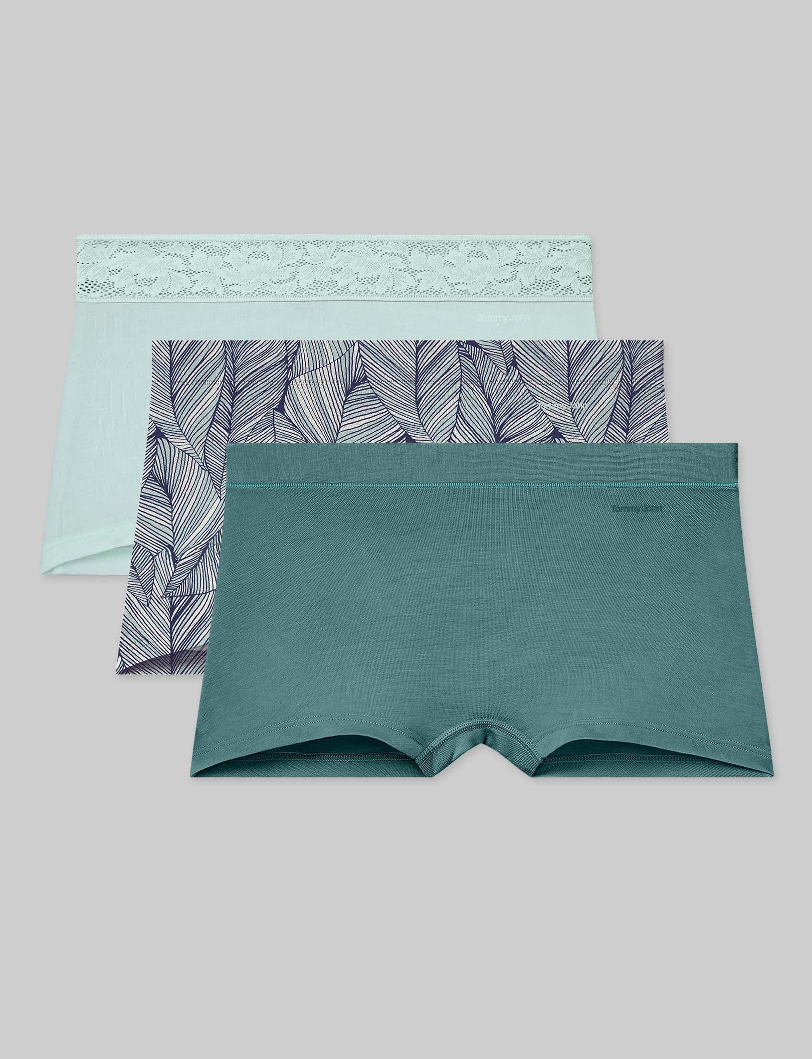 Women's Second Skin Boyshort Underwear (3 Pack) - Ultra Soft Seamless Panties for Everyday Comfort & Lounge Wear