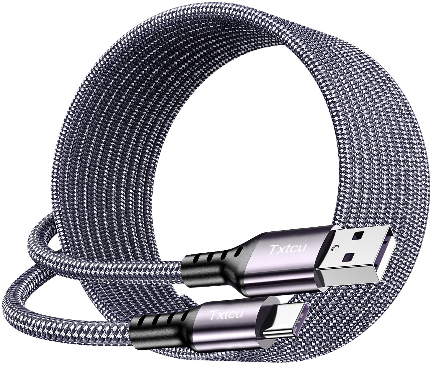 Premium 8m USB C Cable Fast Charging - Braided Nylon USB Type C Charger Cable Compatible with PS5 Controller, Xbox, Samsung Galaxy S20/S10/S9, Note 10/9/8, LG, Motorola, Nintendo Switch, Kindle Fire, Huawei - Perfect for Gaming, Travel & Home Charging