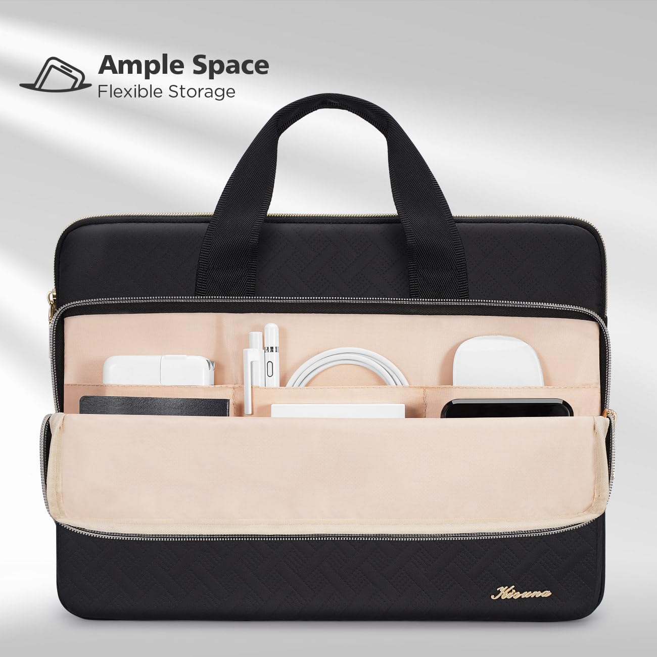 Premium KIZUNA 14 Inch Laptop Sleeve Case - Protective Carrying Bag for 15