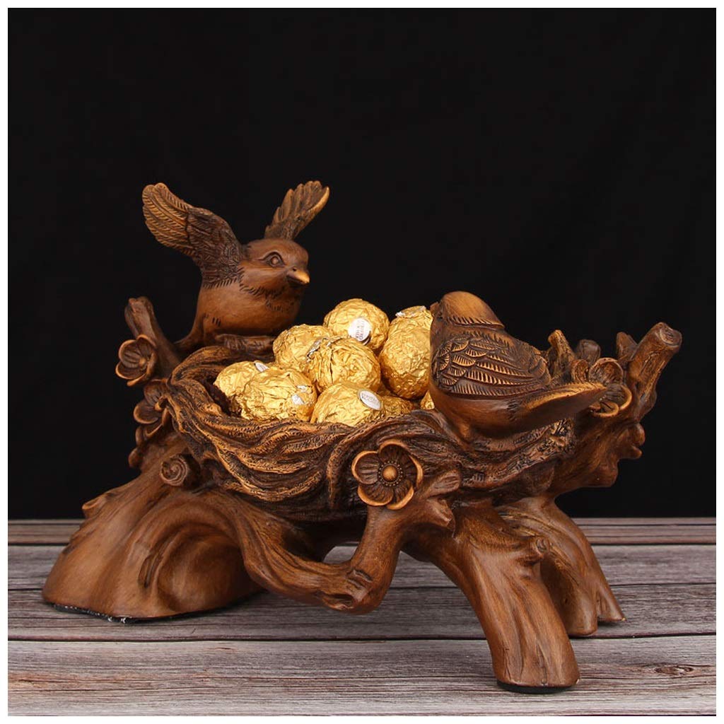 Magpie Bird Nest Style Key Tray - Creative Entryway Key Storage Box with Lid for Keys, Candy, Remote Control - Decorative Porch & Coffee Table Tray for Home Organization (Perfect for Entryway, Living Room & Office Desk)
