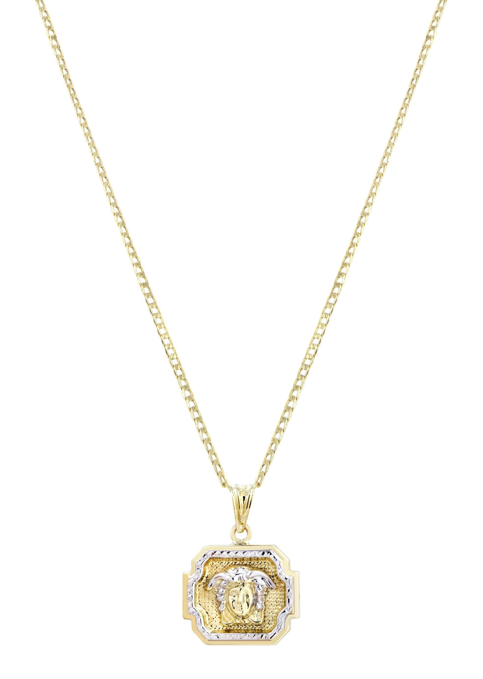 10K Gold Necklace with Medusa Pendant - 6 Grams Solid Gold Chain for Women | Elegant Jewelry Gift for Birthday, Anniversary & Special Occasions