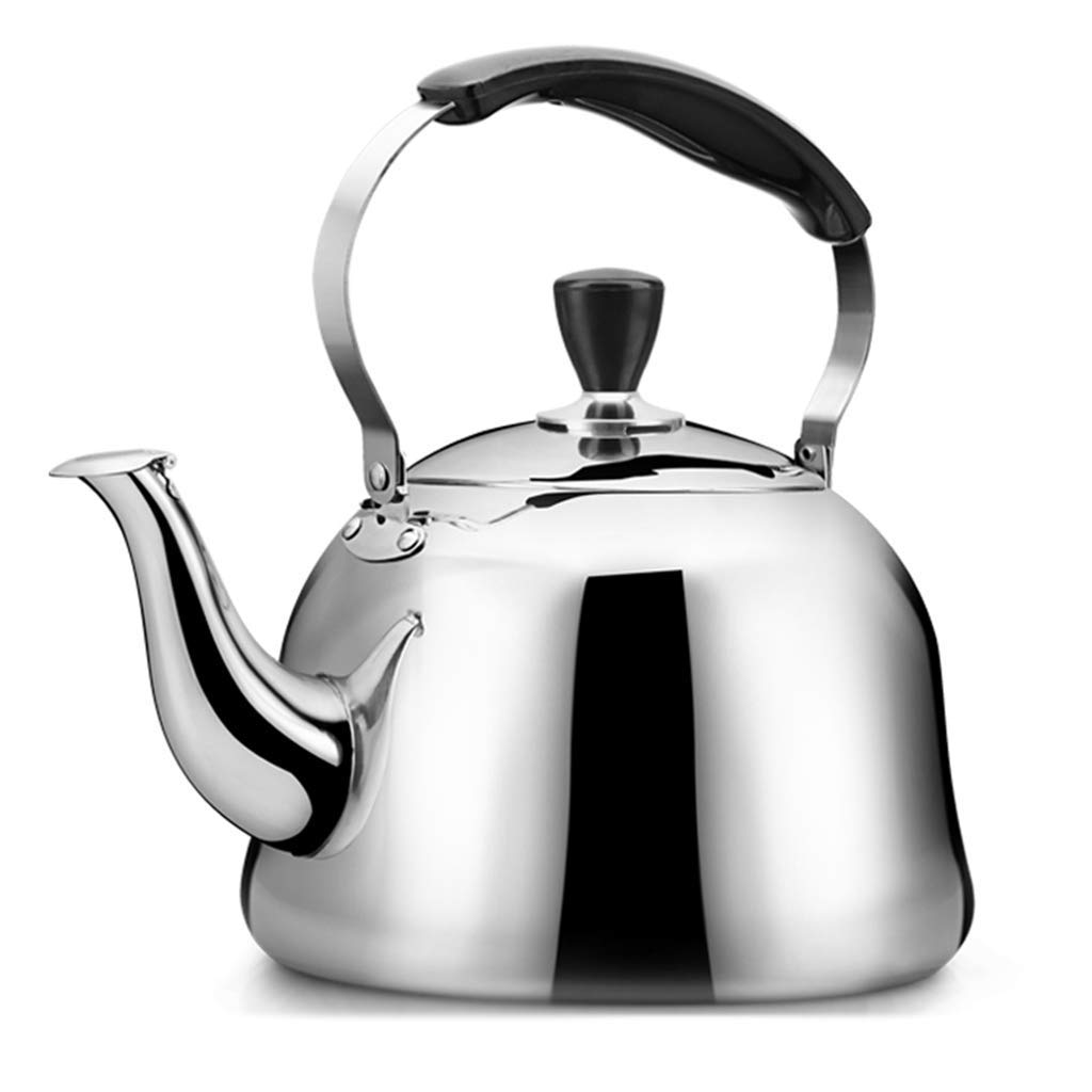 Premium Stainless Steel Whistling Tea Kettle for Stovetop - 3L/4L/5L Capacity, Ergonomic Handle, Compatible with All Stovetops (Gas, Electric, Induction) - Perfect for Home, Kitchen, Camping & Tea Lovers