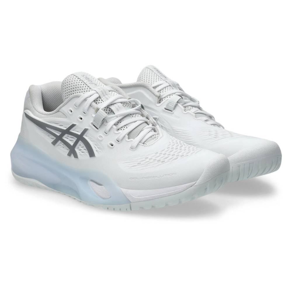 ASICS Gel Resolution X Women's Tennis Shoes - White/Pure Silver - High-Performance Court Shoes for Women - Perfect for Tennis, Pickleball & Indoor Court Sports
