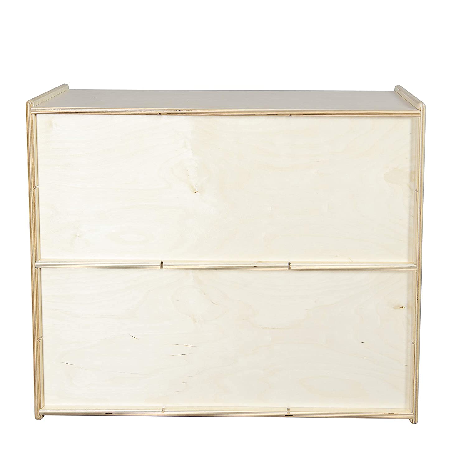 Contender 12-Tray Storage Organizer with Assorted Pastel Trays | Montessori Kids Cubby Shelf Unit for Home, Office & Classroom | Fully Assembled Toy Storage for Playroom, Kindergarten & Daycare