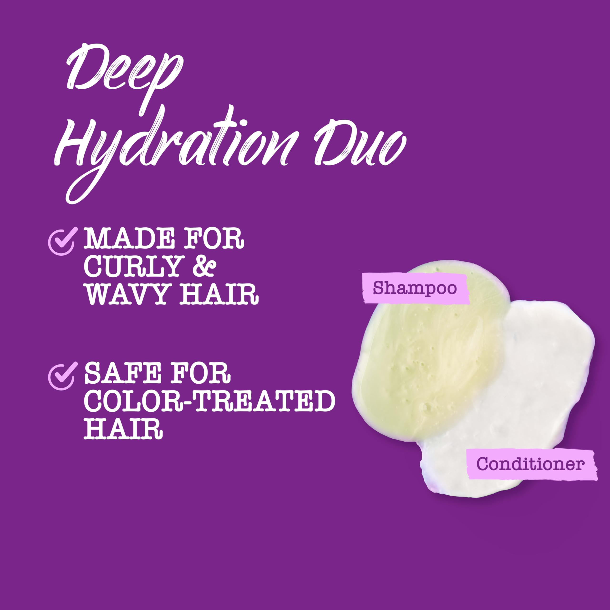 Maui Moisture Heal & Hydrate + Shea Butter Shampoo for Dry, Damaged Curly & Coily Hair - Coconut Oil & Macadamia Oil Infused, Vegan, Sulfate-Free, 25.4 fl oz - Revives & Nourishes Curls for Salon-Quality Results at Home