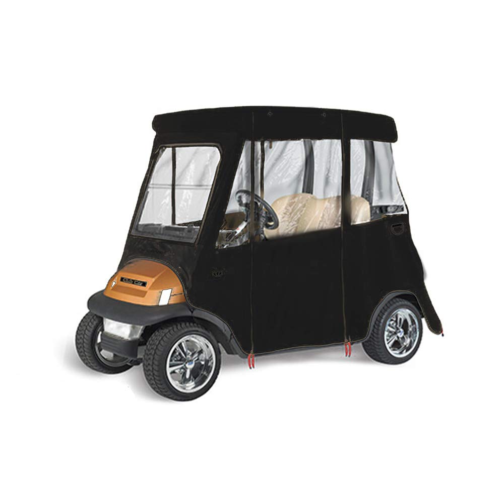Greenline Eevelle USA 300D Waterproof Golf Cart Cover - Sun Protection & 4-Sided Weatherproof Enclosure for Club Car 2 Passenger Carts (60