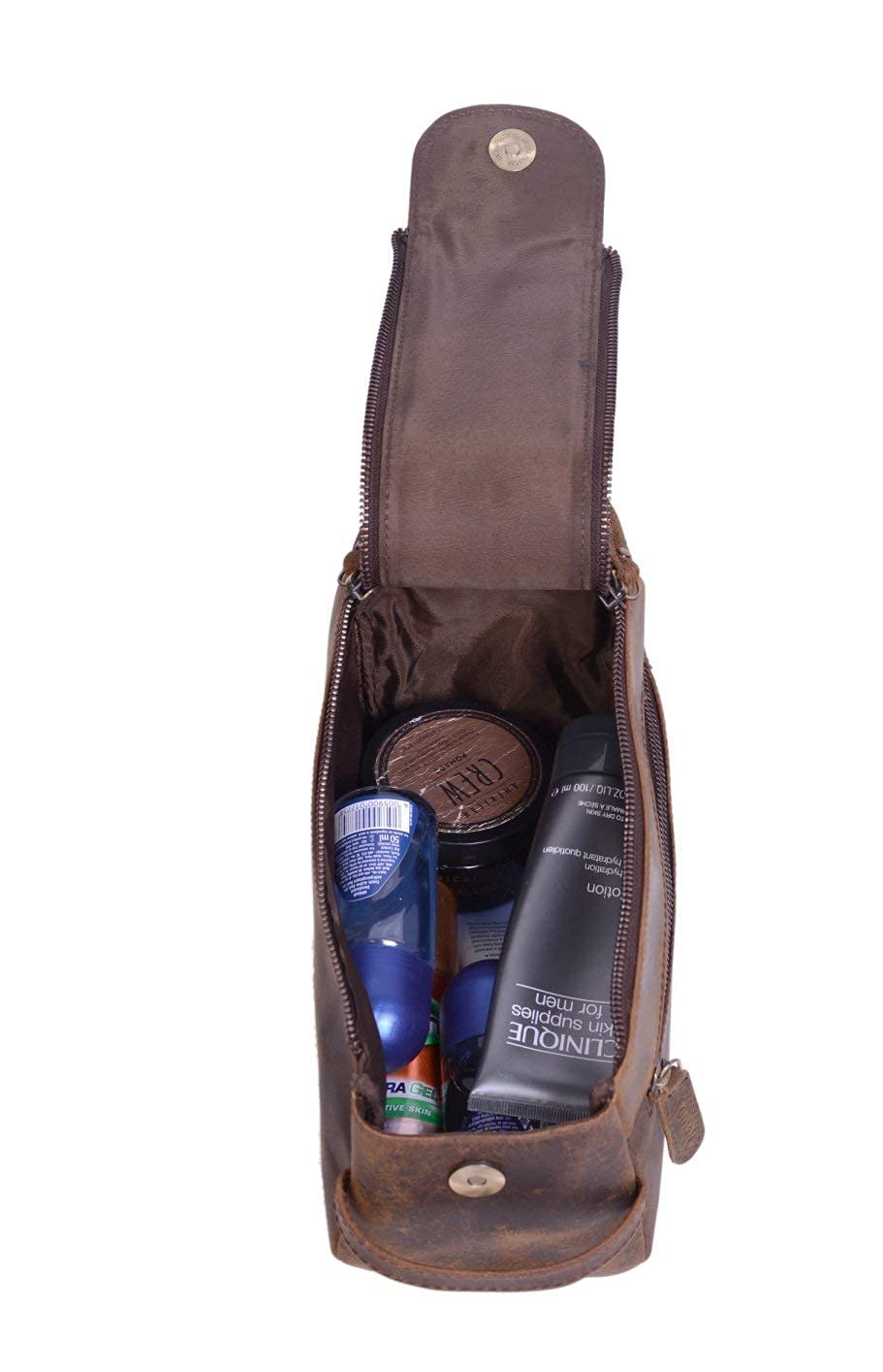 Premium Leather Unisex Toiletry Bag & 28 Inch Travel Duffle Bag Set - Waterproof Dopp Kit & Spacious Overnight Weekender for Men & Women - Perfect for Business Trips, Gym, Camping & Weekend Getaways